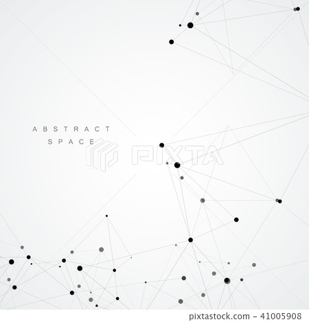 Technology polygonal science background with connecting dots and lines Technology polygonal science background with connecting dots and lines 41005908