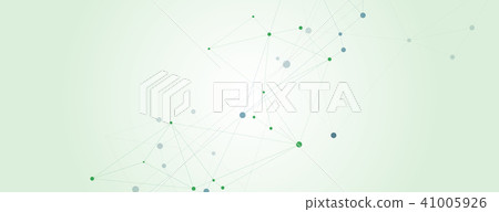 Scientific polygonal horisontal background with abstract connecting dots and lines Scientific polygonal horisontal background with abstract connecting dots and lines 41005926