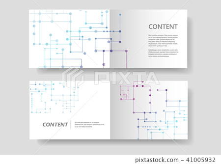 Circuit line background, connected dots and lines. Vector abstract design Circuit line background, connected dots and lines. Vector abstract design 41005932