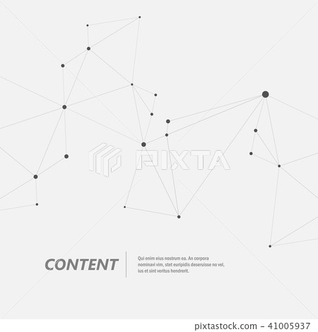 Technology abstract background with connected line and dots. Vector geometric illustration Technology abstract background with connected line and dots. Vector geometric illustration 41005937