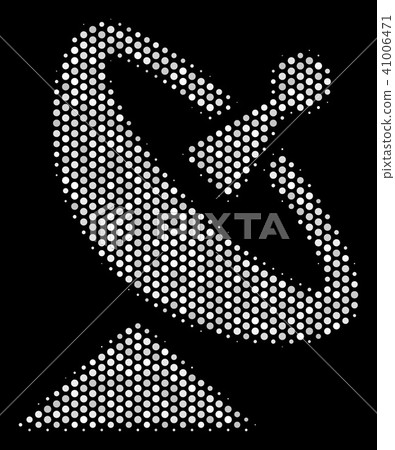 White Pixel Antenna Icon 41006471