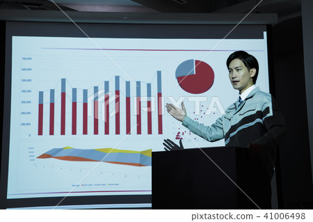 Business office business meeting presentation Business office business meeting presentation 41006498