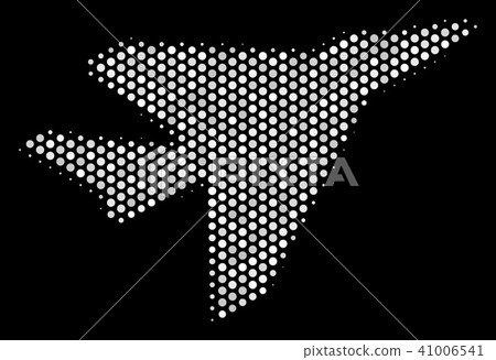 White Dotted Airplane Intercepter Icon White Dotted Airplane Intercepter Icon 41006541
