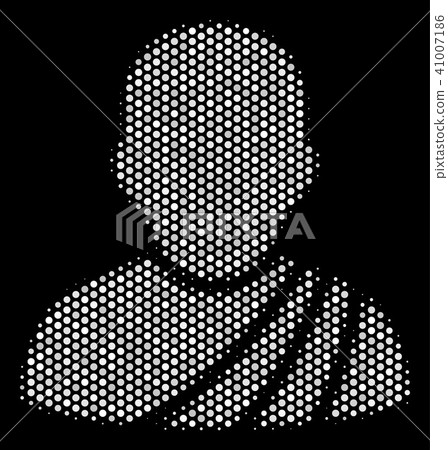 White Dotted Buddhist Monk Icon White Dotted Buddhist Monk Icon 41007186