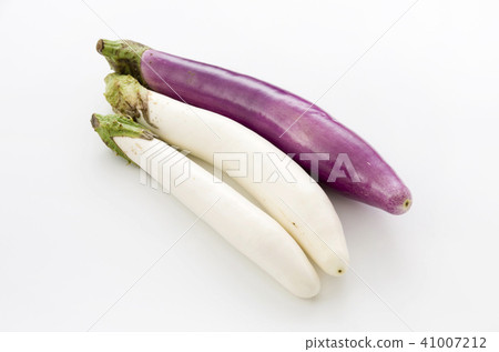 White long eggplant and light purple long eggplant White long eggplant and light purple long eggplant 41007212