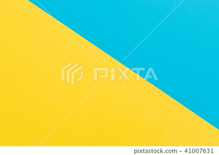 Blue and yellow texture background. Flat lay. Top  41007631