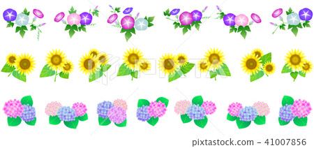 Summer flower decoration ruler (line) Asaka Sunflower hydrangea 41007856