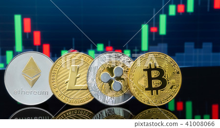 Bitcoin and cryptocurrency investing concept. Bitcoin and cryptocurrency investing concept. 41008066