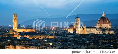 Florence Cathedral at Night in Florence - Italy 41008336