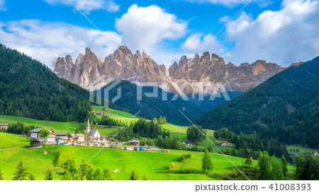 Santa Maddalena - Dolomites , Italy Landscape Santa Maddalena - Dolomites , Italy Landscape 41008393