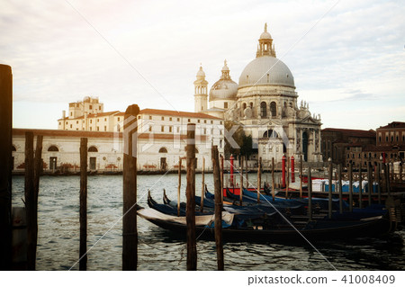 Gondola Boats in Venice - Italy 41008409