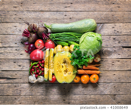 Assortment Fresh Organic Vegetables Frame Market Assortment Fresh Organic Vegetables Frame Market 41008649