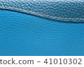 blue leatherette texture and sew a rounded shape 41010302