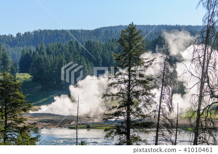 Geyser at Mud Volcano 41010461