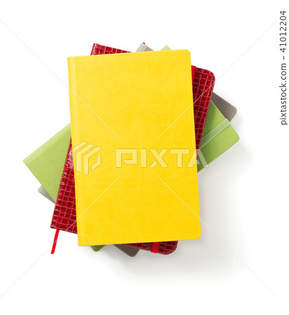 colorful notebook at white background 41012204