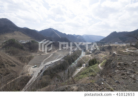 Yado Dam / dam site under construction 41012653