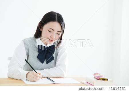 High School Student Female Girls Study Examination Education Learning 41014261