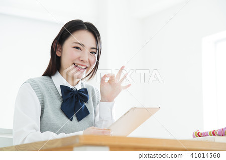 High School Student Female Girls Study Examination Education Learning 41014560