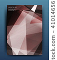 Vector business brochure flyer template or corporate banner design in A4 size. Modern abstract web 41014656
