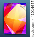 Vector business brochure flyer template or corporate banner design in A4 size. Modern abstract web 41014657