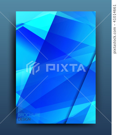 Vector business brochure flyer template or corporate banner design in A4 size.Neon lights on dark Vector business brochure flyer template or corporate banner design in A4 size.Neon lights on dark 41014661