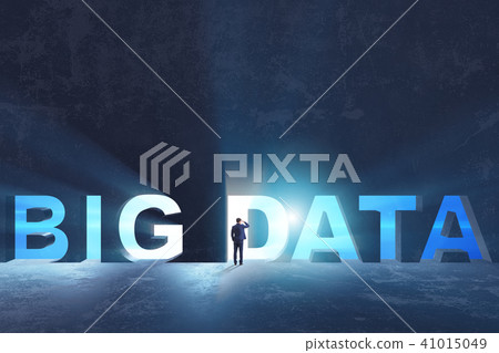 Big Data concept with businessman 41015049
