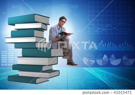 Young male student in education concept Young male student in education concept 41015471