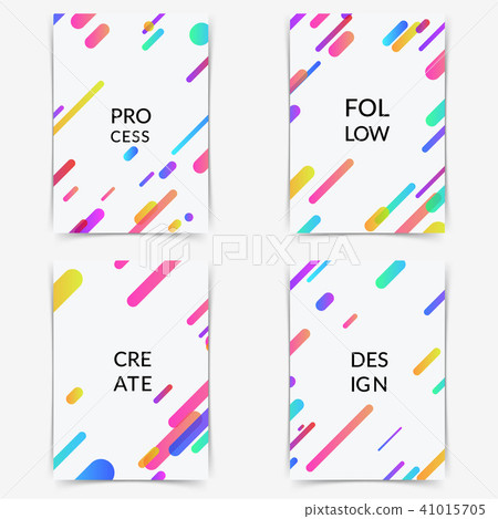 Bright minimalistic fashion lines folder cover Bright minimalistic fashion lines folder cover 41015705