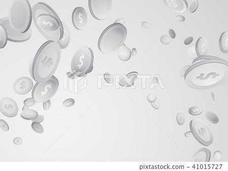 Money rain fountain - jackpot prize greyscale Money rain fountain - jackpot prize greyscale 41015727