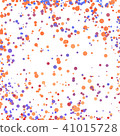 Orange and blue dots childish abstract background 41015728
