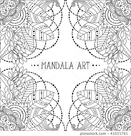 Black and white lace frame Black and white lace frame 41015781