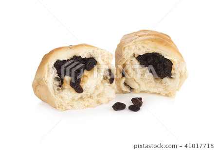 Raisin Bread isolated on white background Raisin Bread isolated on white background 41017718