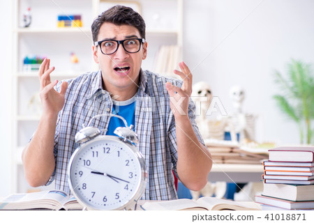 Medical student preparing for exams 41018871