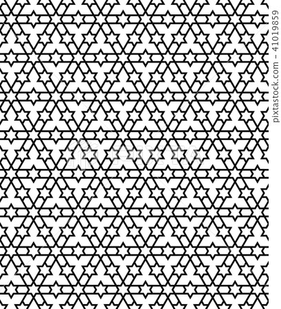 Seamless geometric pattern in black and white  41019859