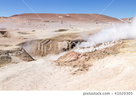 Bolivian landmark,Geiser Sol de la Manana 41020305