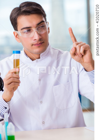 Male chemist working in lab Male chemist working in lab 41020710