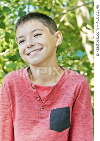 Teenager boy in pink Teenager boy in pink 41021348