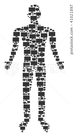 Computer Display Human Figure 41021897