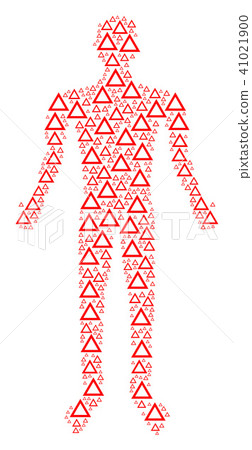 Contour Triangle Man Figure - Stock Illustration [41021900] - PIXTA