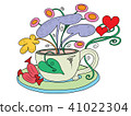 A tea Cup with fairy flowers growing out of it 41022304