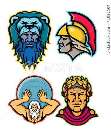 Roman and Greek Heroes Mascot Collection 41022504