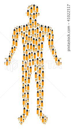 Ammo Bullet Human Figure - Stock Illustration [41022517] - PIXTA
