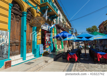 Colorful area in La Boca neighborhoods in Buenos A 41022742