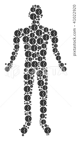 Clock Person Figure - Stock Illustration [41022920] - PIXTA