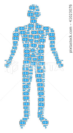 Dollar Banknote Human Figure Dollar Banknote Human Figure 41023076