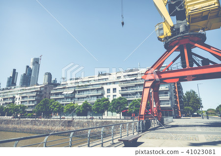 Puerto Madero Waterfront district. Modern skyline Puerto Madero Waterfront district. Modern skyline 41023081