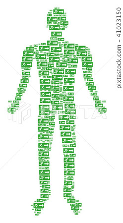 Emergency Exit Man Figure Emergency Exit Man Figure 41023150
