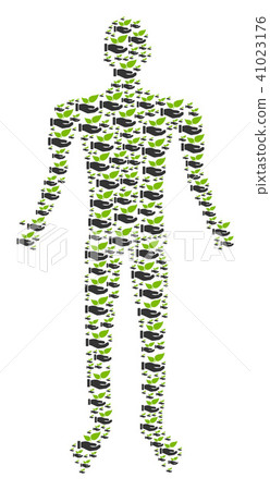 Eco Startup Hand Man Figure Eco Startup Hand Man Figure 41023176