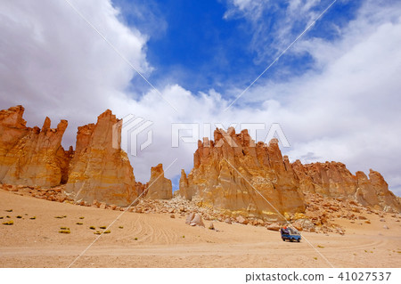 Stone formation Pacana Monks, Monjes De La Pacana, The Indian Stone, near Salar De Tara, Los 41027537