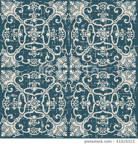 Worn out antique pattern seamless background Worn out antique pattern seamless background 41028323